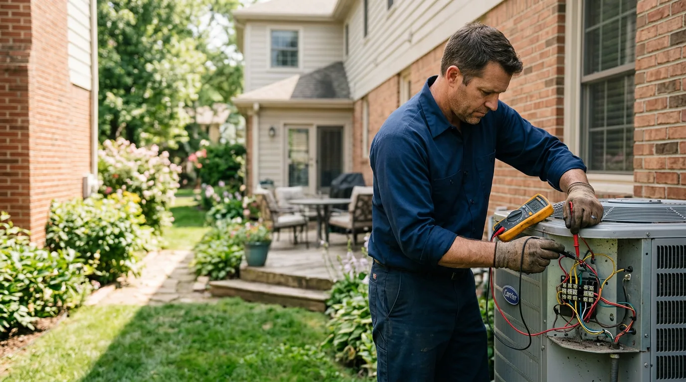 HVAC technician working near Springfield, ID